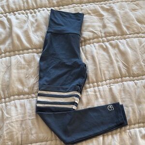 Bombshell Sportswear Perform Thigh High Leggings Blue Small